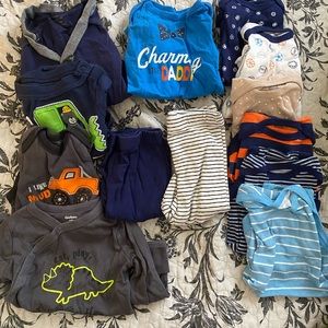 13 PCS 0-3 month baby boy bundle